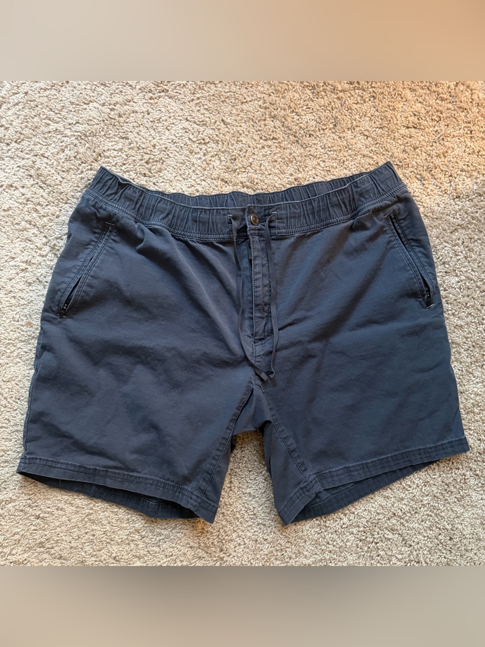 L.L. Bean Men's Explorer Ripstop Shorts Blue Size XL Regular